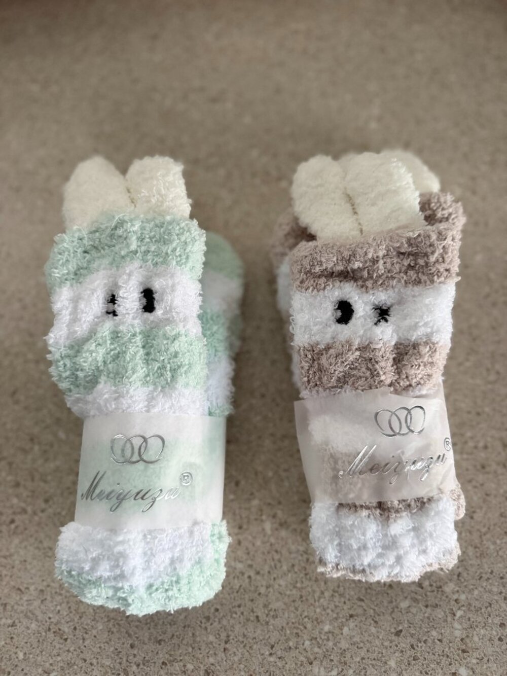 Soft Bunny Socks, One Size Fits All; Two Pair!